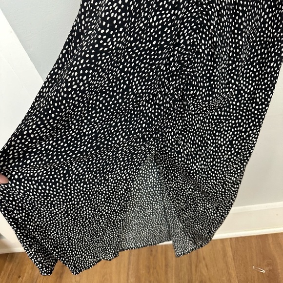 OPEN EDIT  Black Brush Dot Dress Sz S - Picture 11 of 14